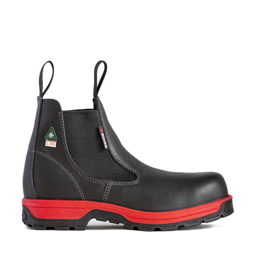 Royer 5630GTR NOIR & ROUGE Botte Pull-on ROMEO REBOOT™  sans métal - Dealorys