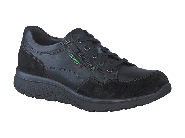 Sano ALEK Black Velours 9800/ Sandycalf 4800 par Mephisto Chaussures Confortables pour hommes avec semelles amovibles - Dealorys