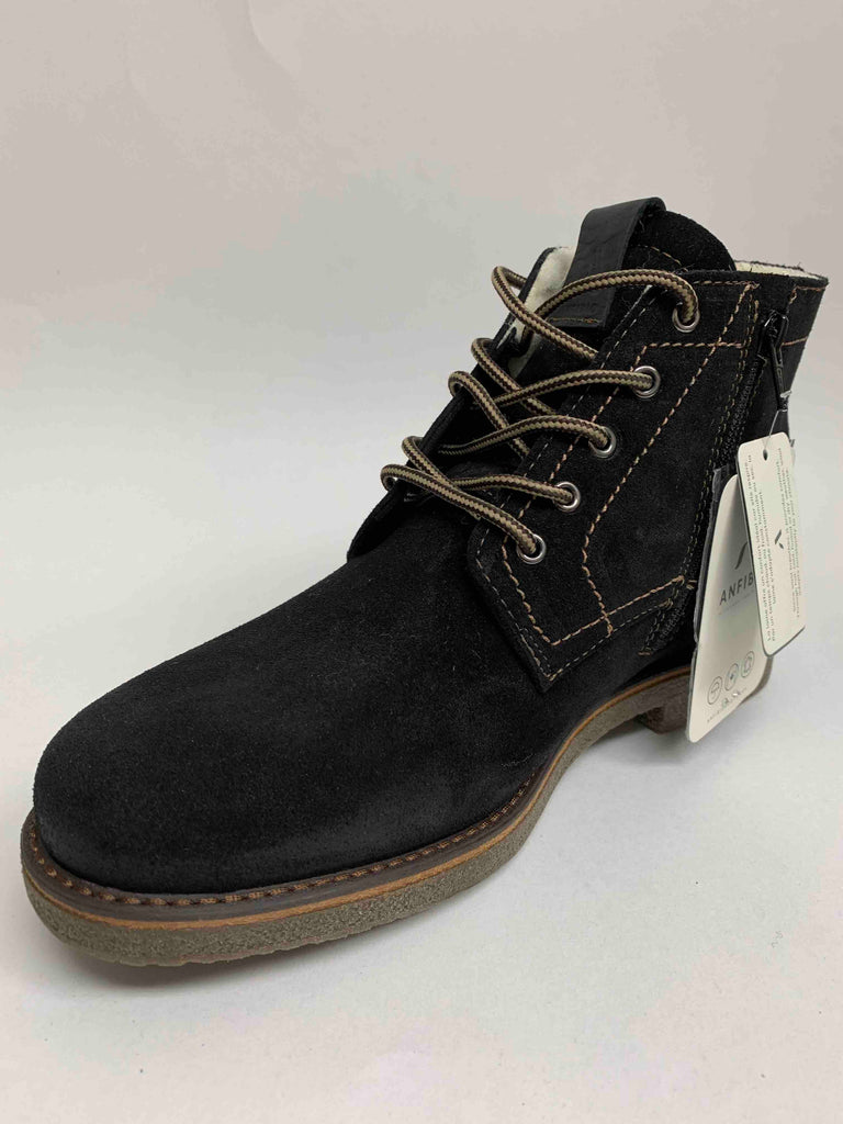 Anfibio 9409 ERIK Suède Noir Bottes d'hiver pour homme FAIT AU CANADA - Dealorys