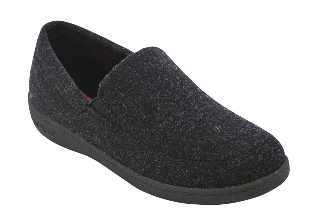 Biotime DANIELLA Noir Pantoufles pour Femmes avec Semelles Amovibles pour Orthèses - Dealorys