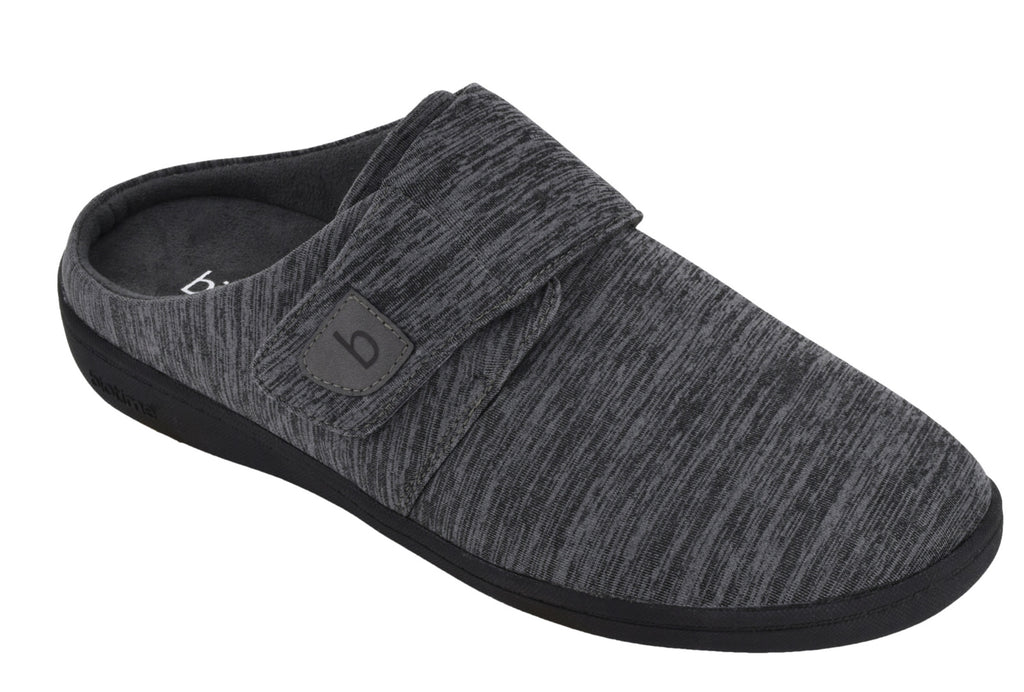 Biotime JAKE Charcoal Pantoufles pour Hommes avec Semelles Amovibles pour Othèses - Dealorys