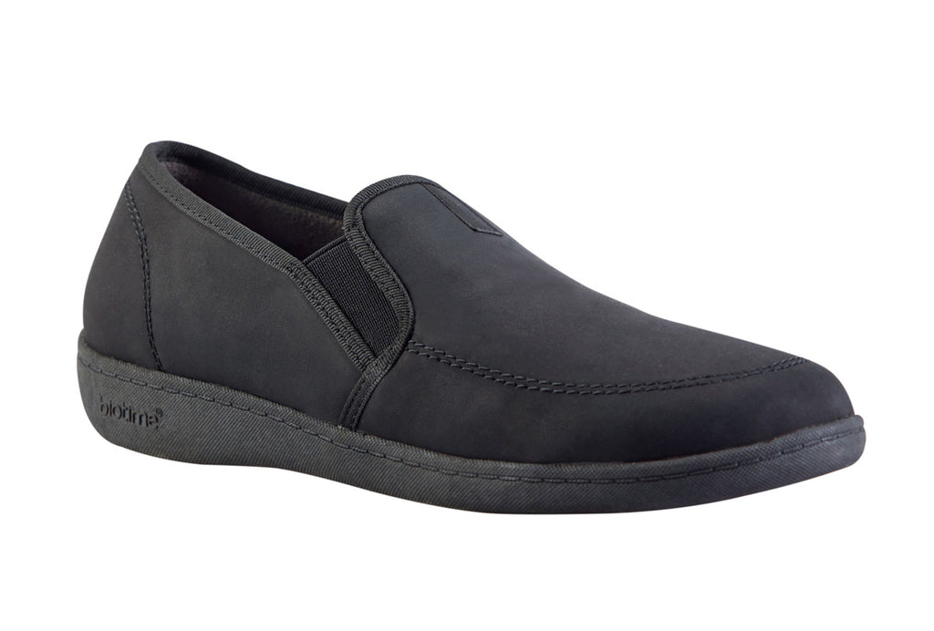 Biotime ALFIE Noir Pantoufles pour hommes avec semelles amovibles - Dealorys