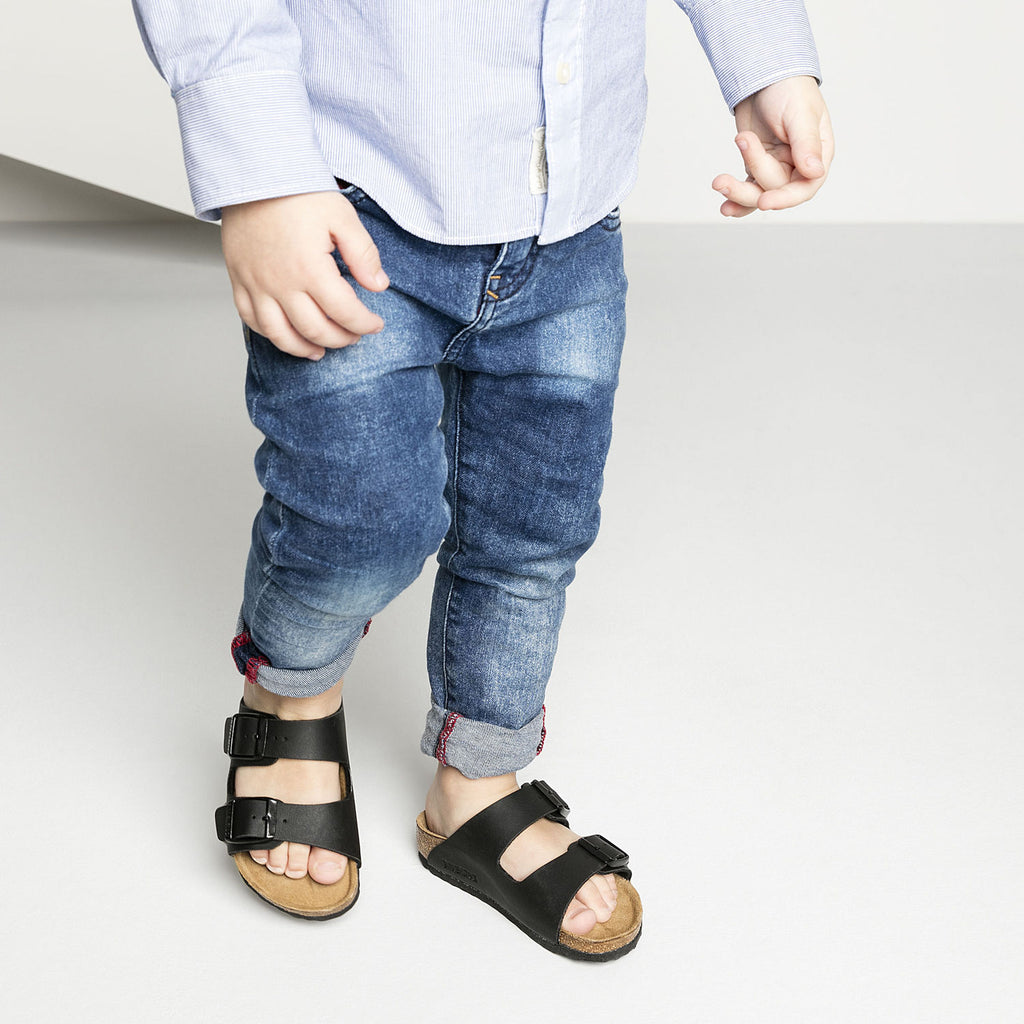 Birkenstock ARIZONA 555123 Noir Birko-Flor Enfants Largeur Étroite - Dealorys