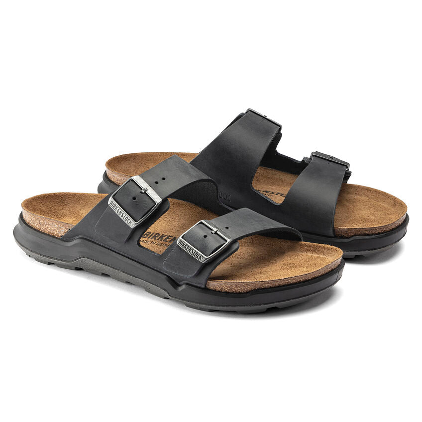 Birkenstock ARIZONA Cross Town 1018461 Old Black | Cuir Largeur Régulière - Dealorys