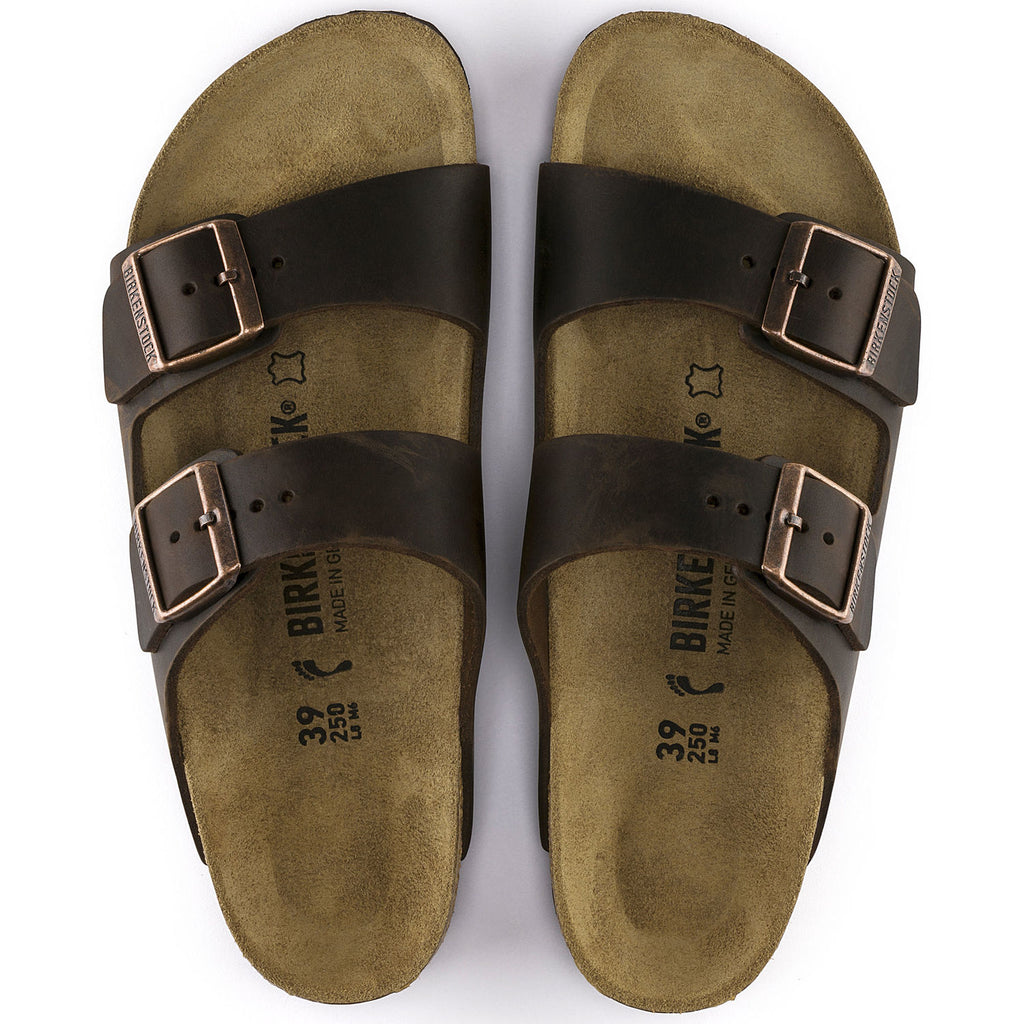 Birkenstock Arizona 052531 Habana Cuir Brun Largeur Régulière - Dealorys