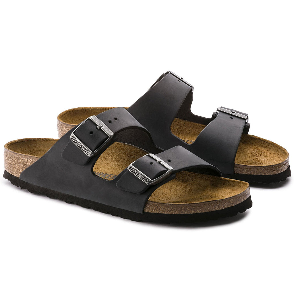 Birkenstock Arizona 552111 Cuir Noir Largeur Régulier - Dealorys