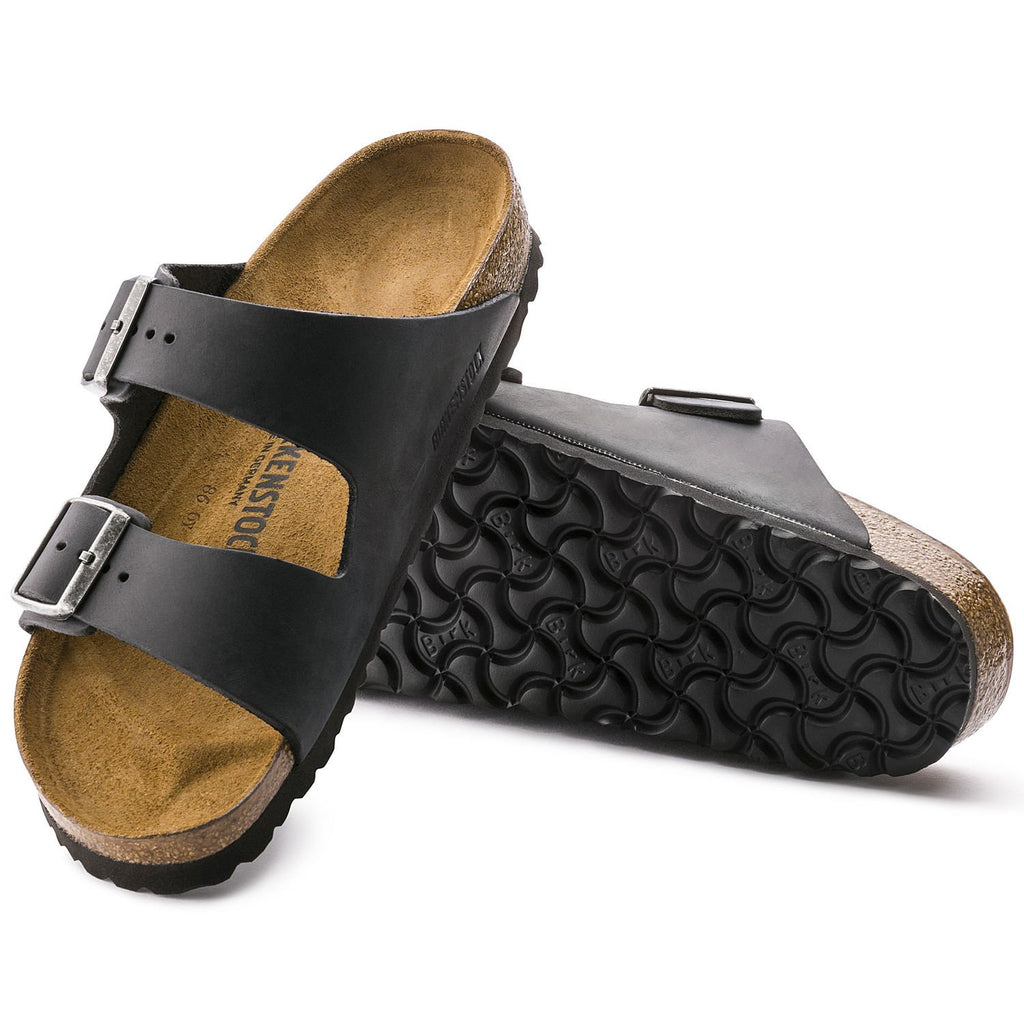 Birkenstock Arizona 552111 Cuir Noir Largeur Régulier - Dealorys