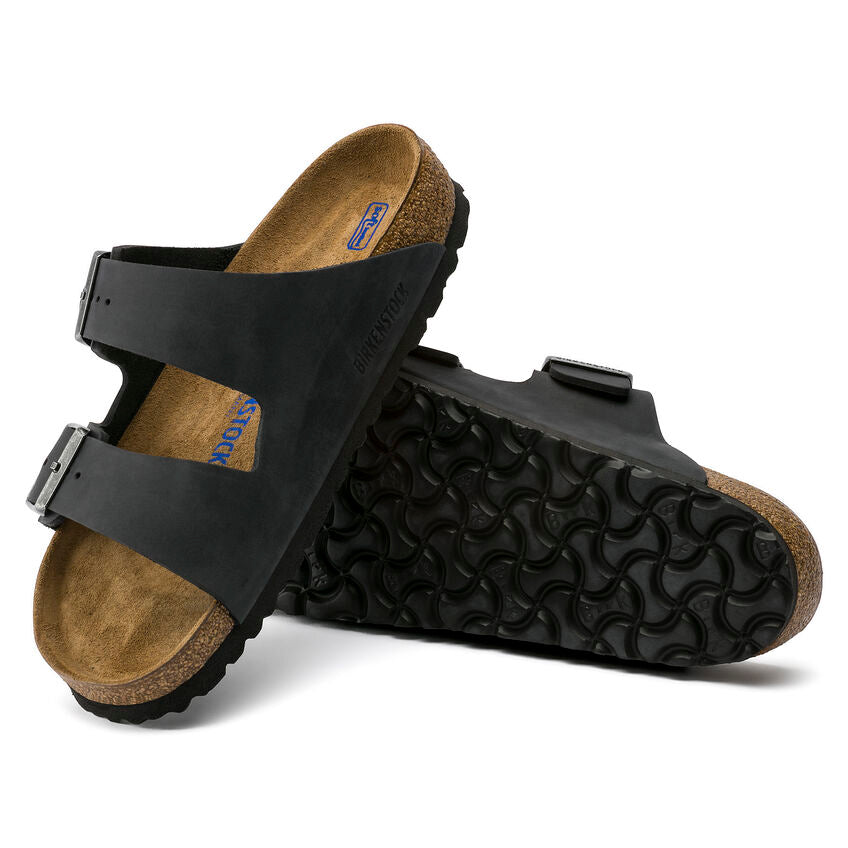 Birkenstock ARIZONA SOFT 752483 Noir | Cuir Largeur Étroite - Dealorys