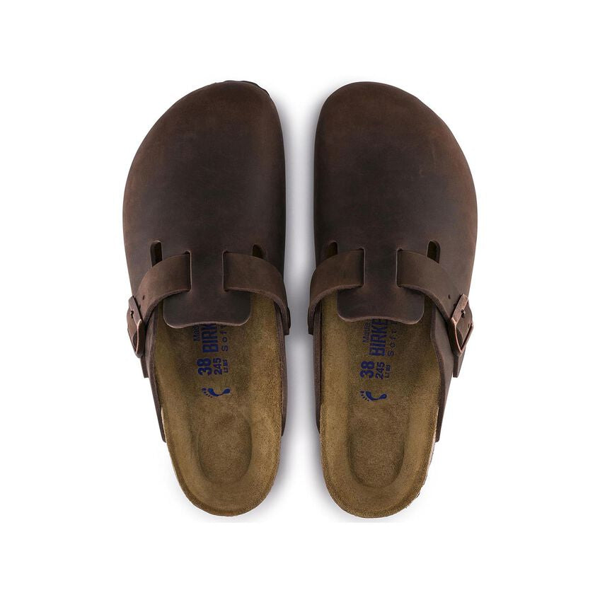 Birkenstock BOSTON SOFT 159711 Habana | Cuir Largeur Régulière - Dealorys