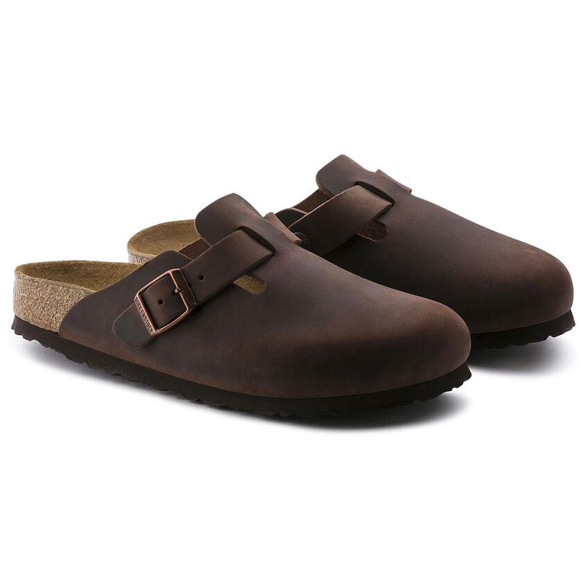 Birkenstock BOSTON SOFT 159711 Habana | Cuir Largeur Régulière - Dealorys