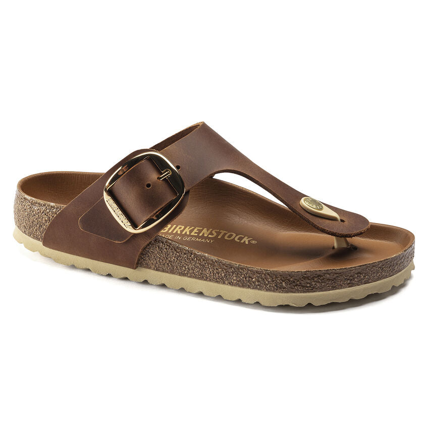 Birkenstock GIZEH BIG BUCKLE 1018745 Cognac | Cuir Largeur Régulière - Dealorys