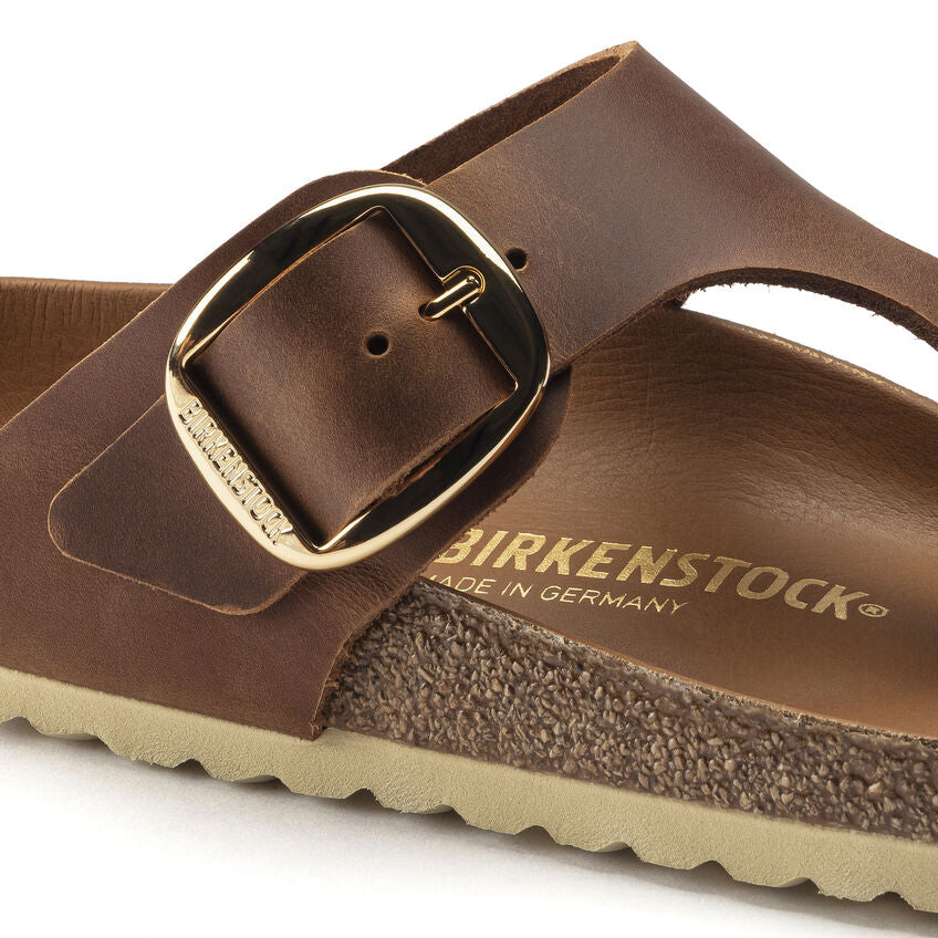 Birkenstock GIZEH BIG BUCKLE 1018745 Cognac | Cuir Largeur Régulière - Dealorys