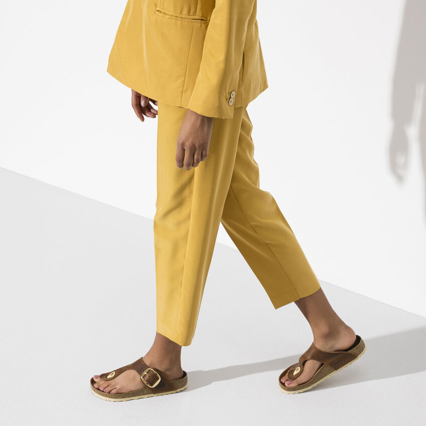 Birkenstock GIZEH BIG BUCKLE 1018745 Cognac | Cuir Largeur Régulière - Dealorys