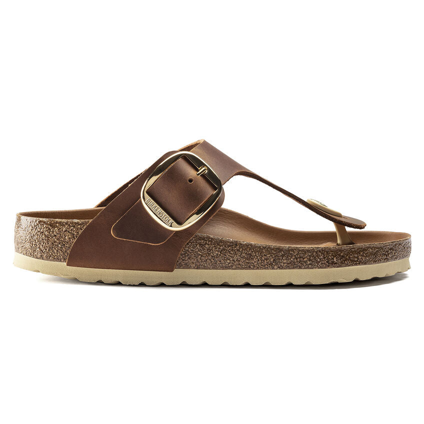 Birkenstock GIZEH BIG BUCKLE 1018745 Cognac | Cuir Largeur Régulière - Dealorys
