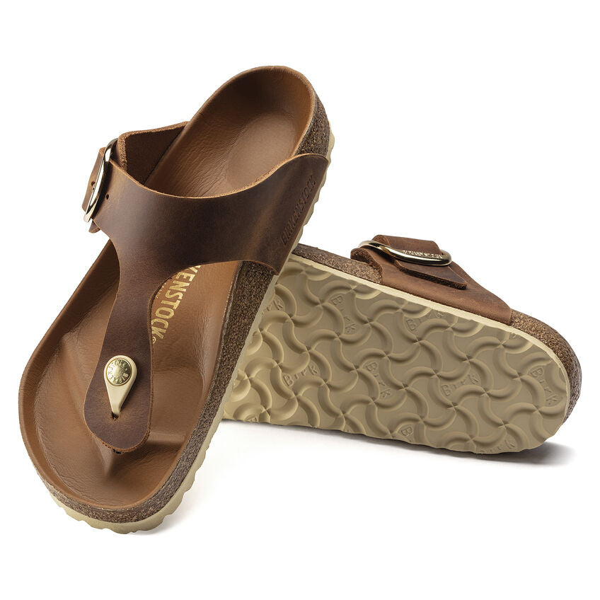 Birkenstock GIZEH BIG BUCKLE 1018745 Cognac | Cuir Largeur Régulière - Dealorys