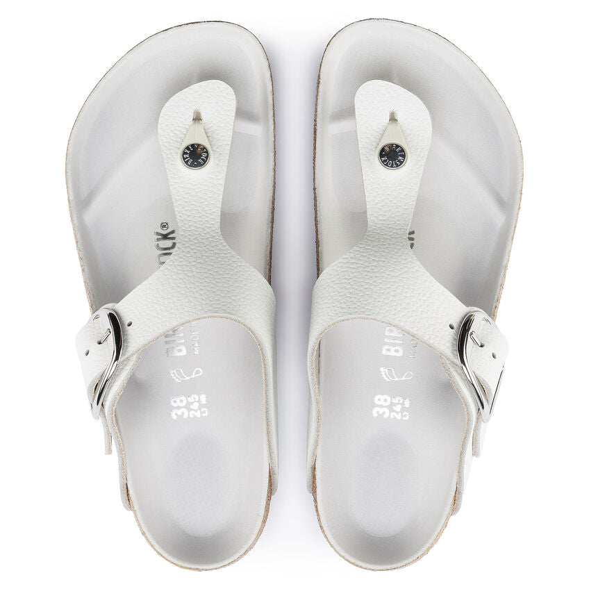 Birkenstock GIZEH BIG BUCKLE 1018885 White Cuir Largeur Régulière - Dealorys