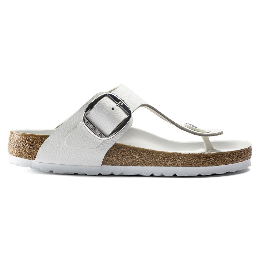 Birkenstock GIZEH BIG BUCKLE 1018885 White Cuir Largeur Régulière - Dealorys