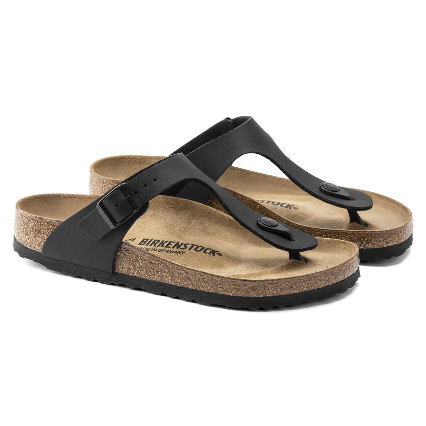 Birkenstock GIZEH 043691 Noir Birko-Flor Largeur Régulier - Dealorys