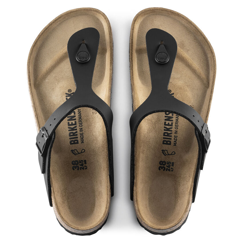 Birkenstock GIZEH 043691 Noir Birko-Flor Largeur Régulier - Dealorys