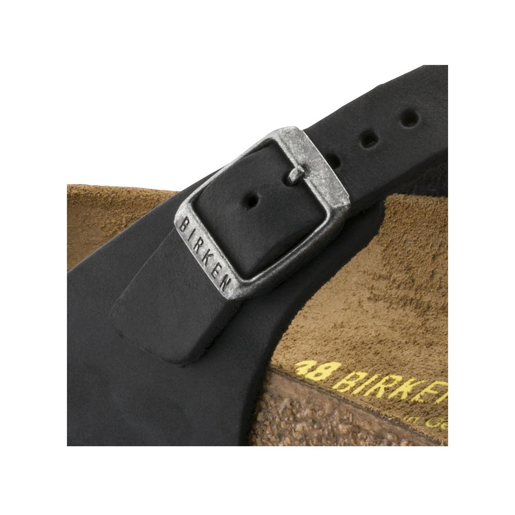Birkenstock GIZEH 845251 Cuir Noir Naturel Largeur Régulière - Dealorys