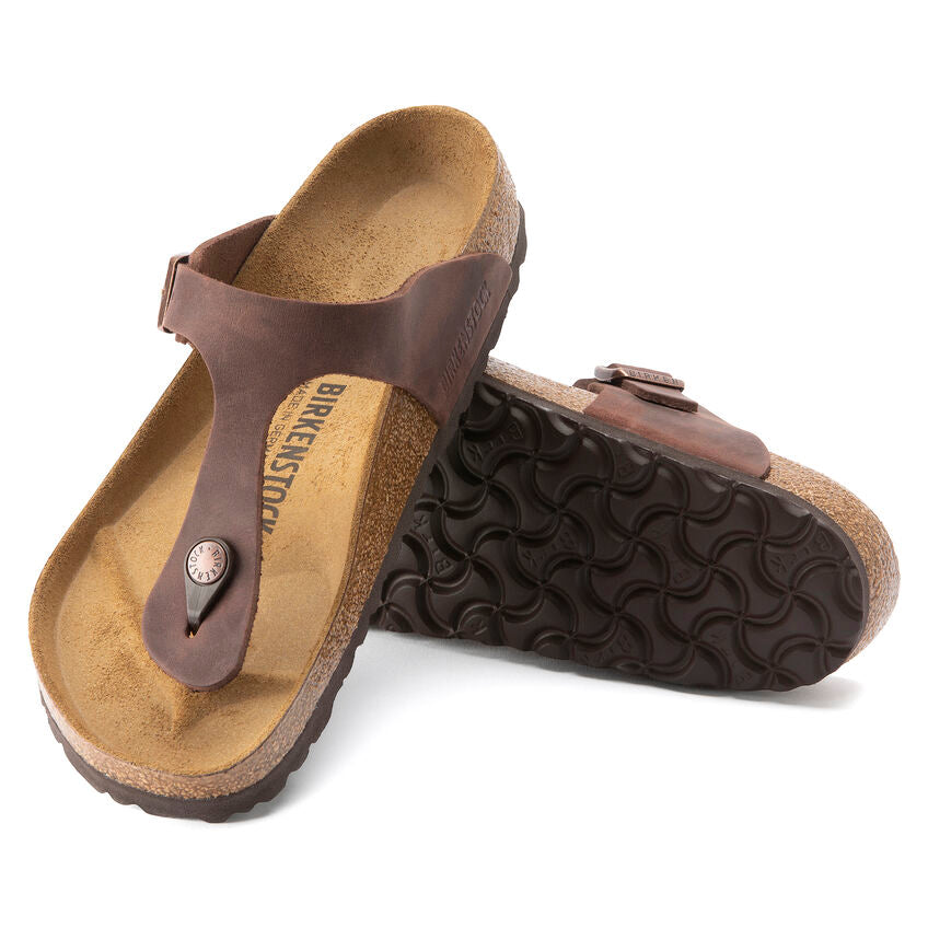Birkenstock Gizeh 743831 Cuir Habana Naturel - Dealorys