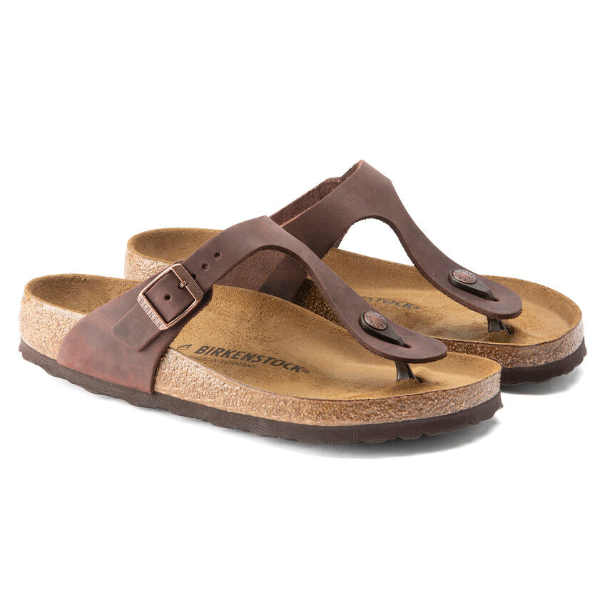 Birkenstock Gizeh 743831 Cuir Habana Naturel - Dealorys