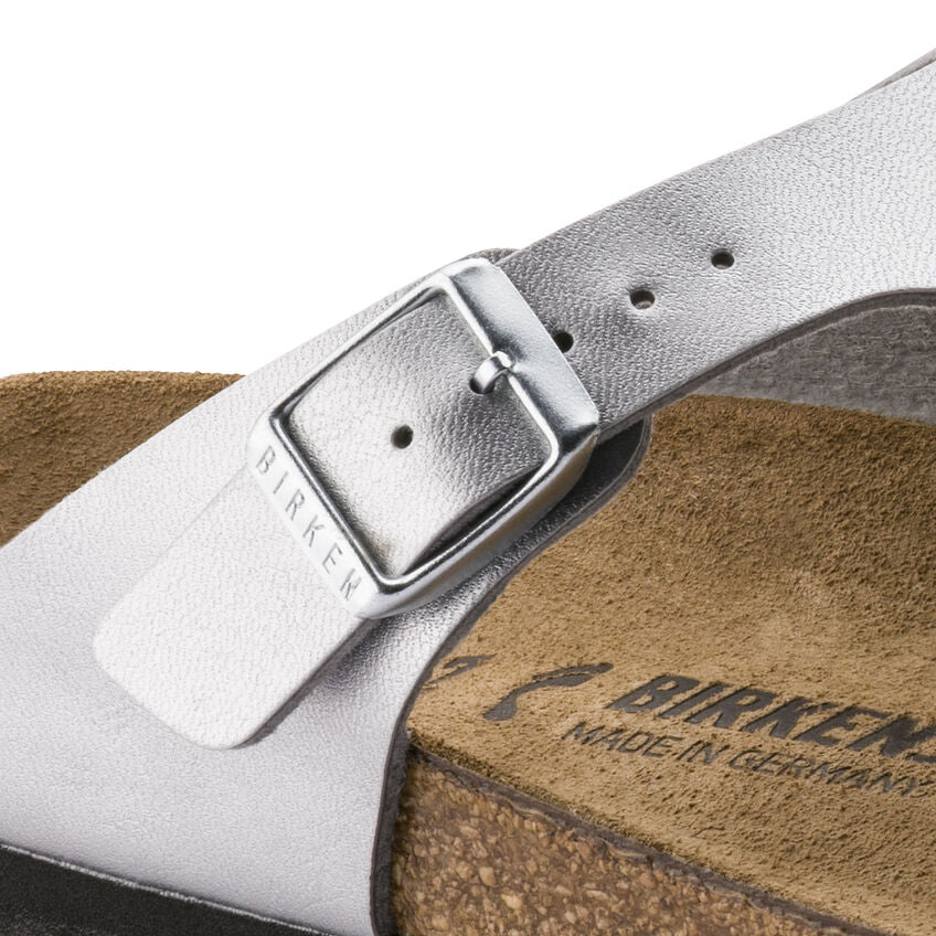 Birkenstock GIZEH 043851 Silver | Birko-Flor Largeur Régulière - Dealorys