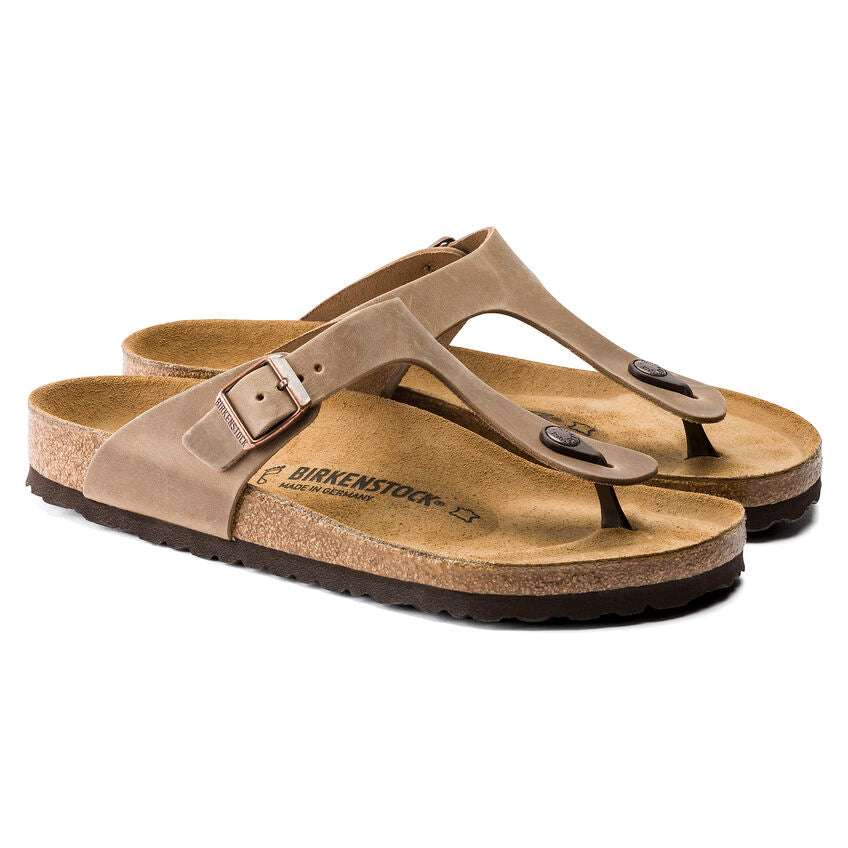 Birkenstock GIZEH 0943811  Tobacco Brown | Cuir Largeur Régulière - Dealorys
