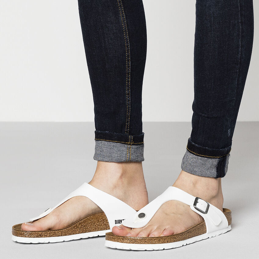 Birkenstock GIZEH 0745531 Blanc | Birko-Flor Largeur Régulière - Dealorys