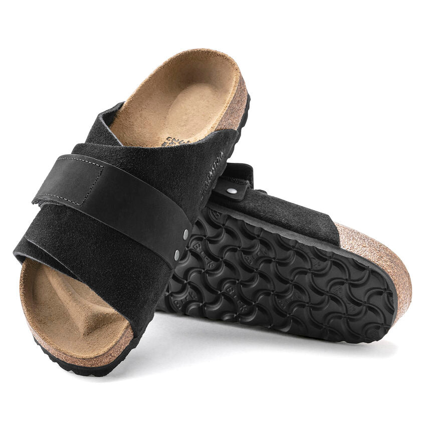 Birkenstock KYOTO 1022350 Noir | Nubuck/Suède Largeur Régulière - Dealorys
