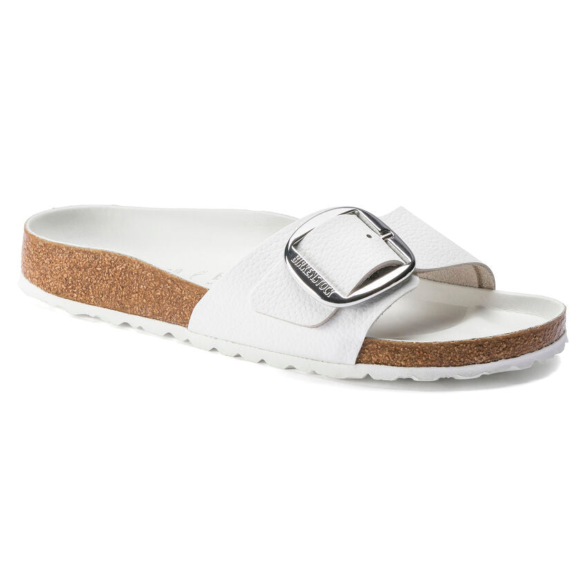 Birkenstock MADRID BIG BUCKLE 1018866 Blanc | Cuir Largeur Étroite - Dealorys