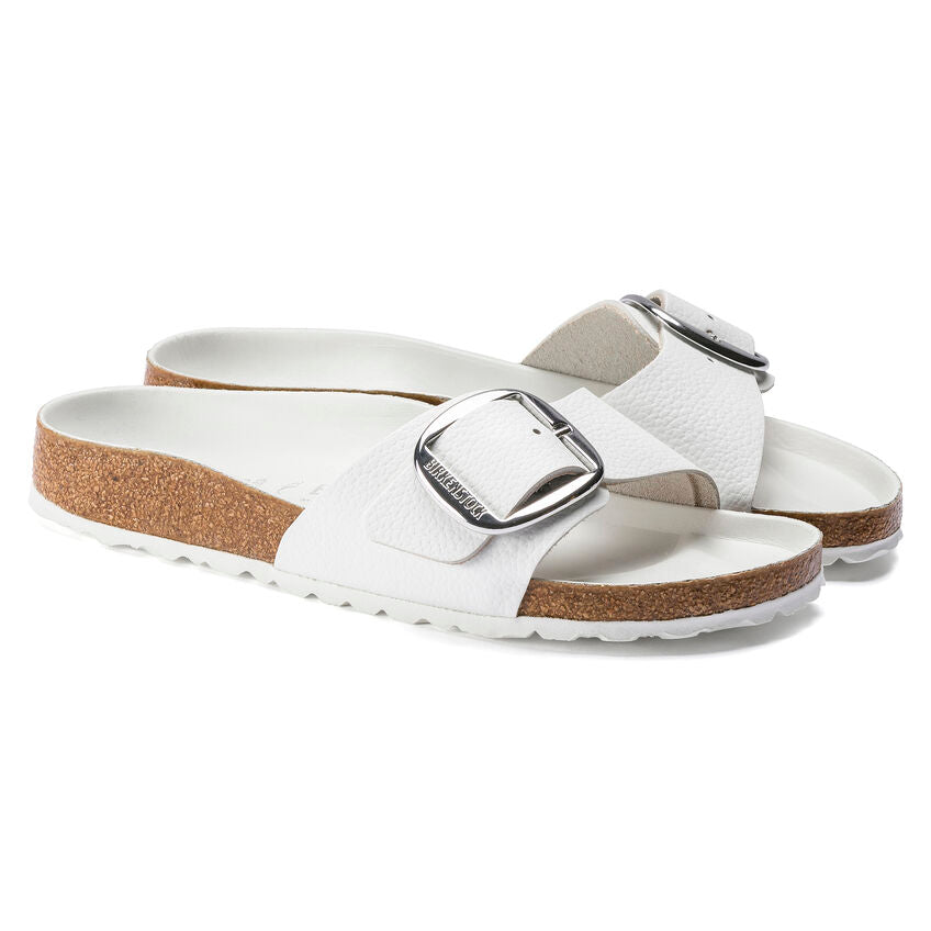 Birkenstock MADRID BIG BUCKLE 1018866 Blanc | Cuir Largeur Étroite - Dealorys