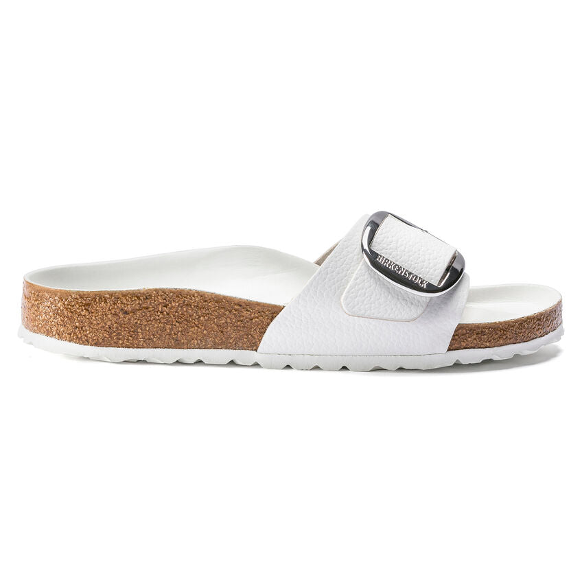 Birkenstock MADRID BIG BUCKLE 1018866 Blanc | Cuir Largeur Étroite - Dealorys