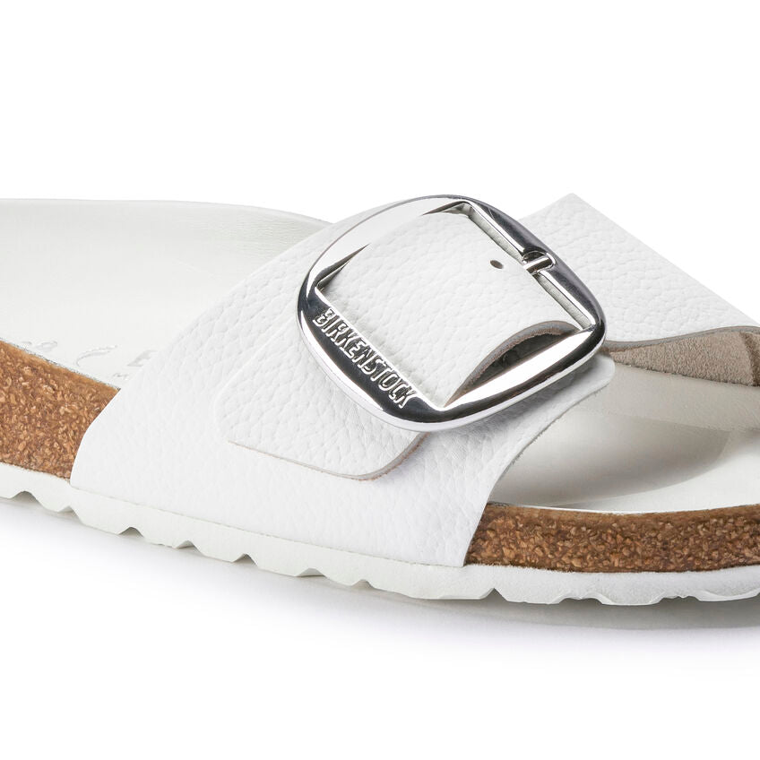 Birkenstock MADRID BIG BUCKLE 1018866 Blanc | Cuir Largeur Étroite - Dealorys