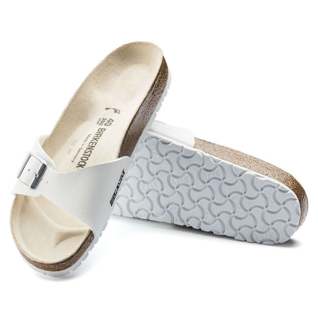 Birkenstock MADRID 040733 White Birko-Flor étroit - Dealorys