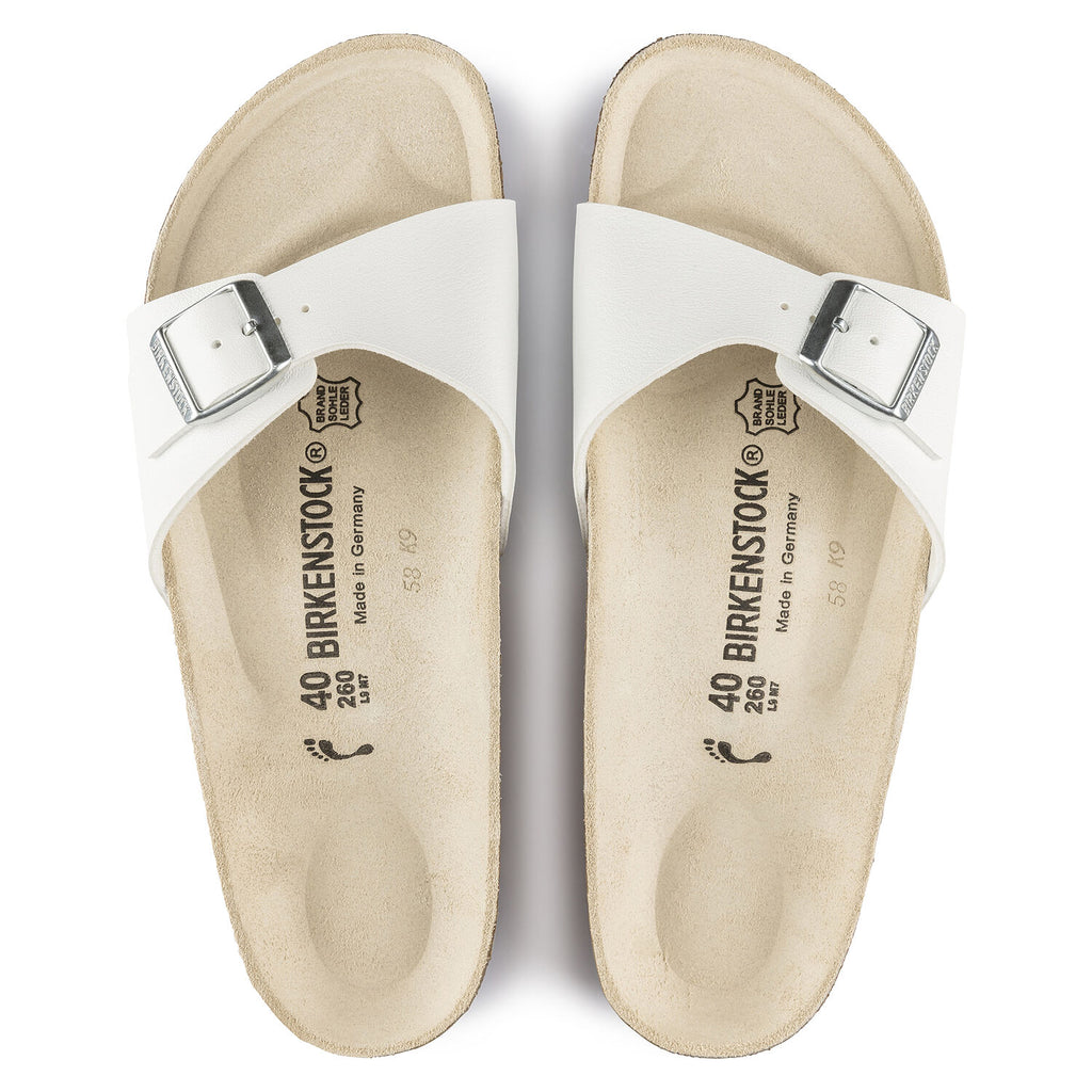 Birkenstock MADRID 040733 White Birko-Flor étroit - Dealorys