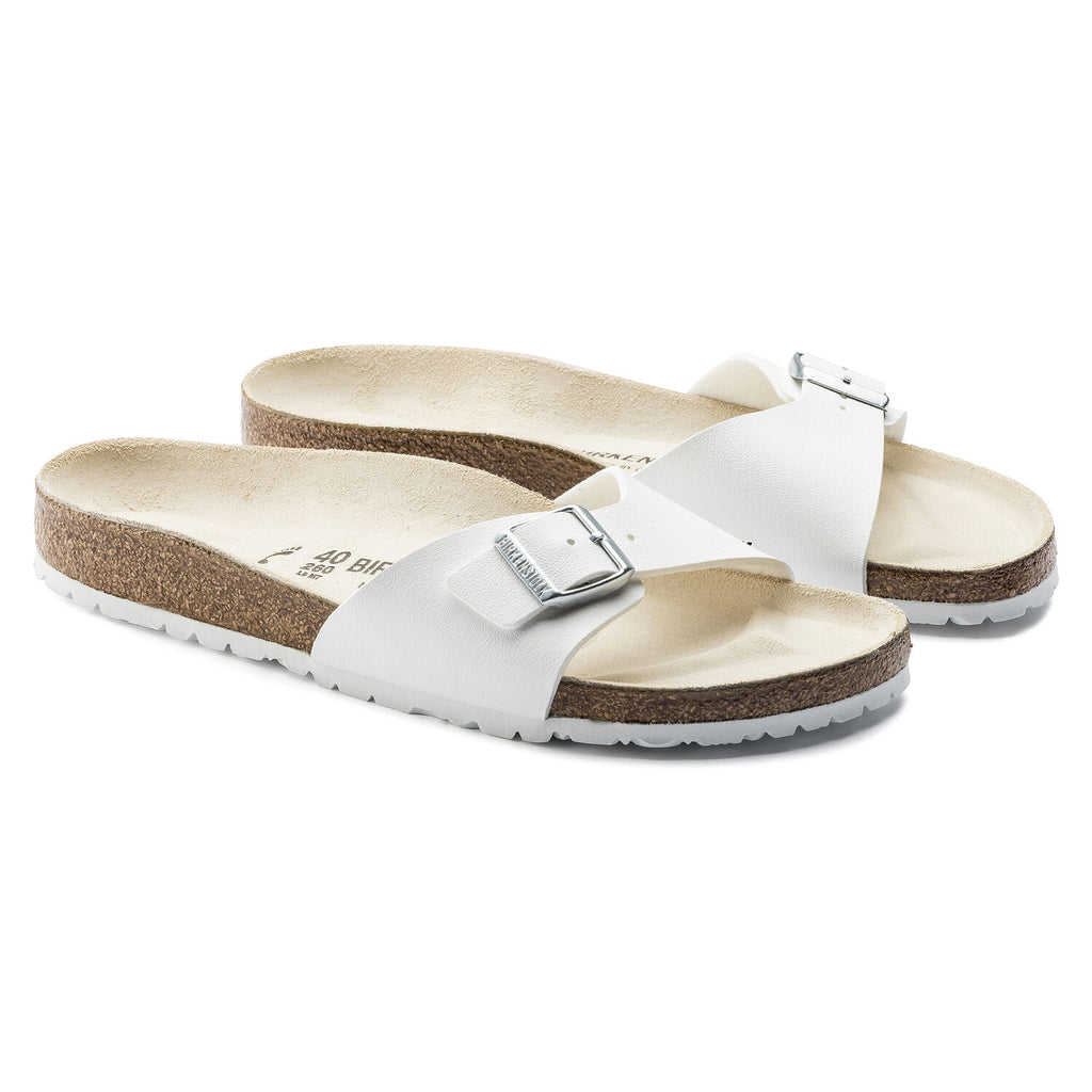Birkenstock MADRID 040733 White Birko-Flor étroit - Dealorys