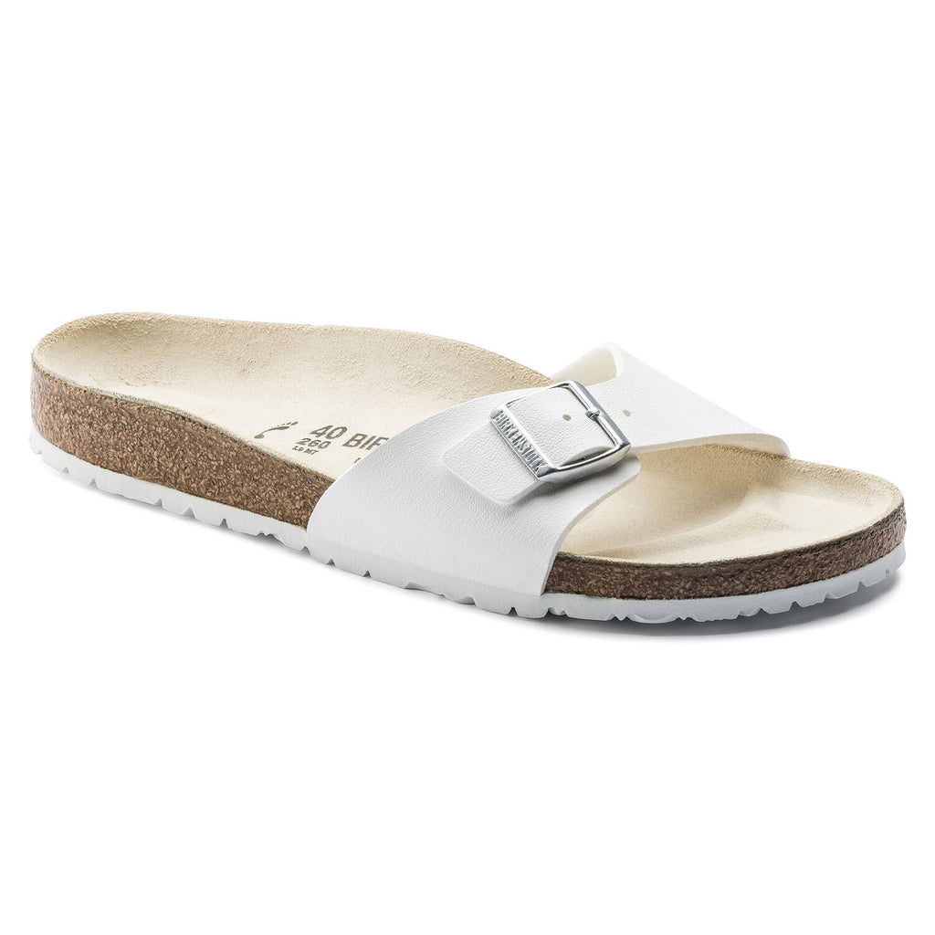 Birkenstock MADRID 040733 White Birko-Flor étroit - Dealorys