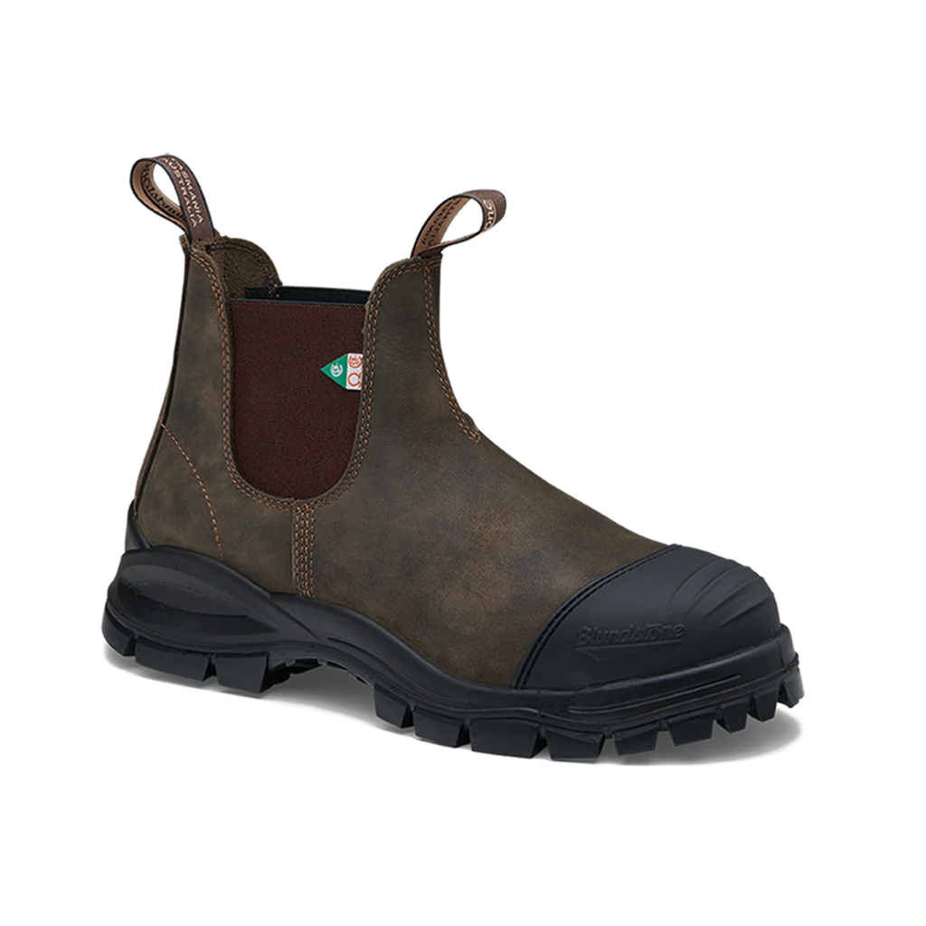 Blundstone XFR #962 Rustic Brown | Cap d'acier Semelle antiperforation sans métal - Dealorys