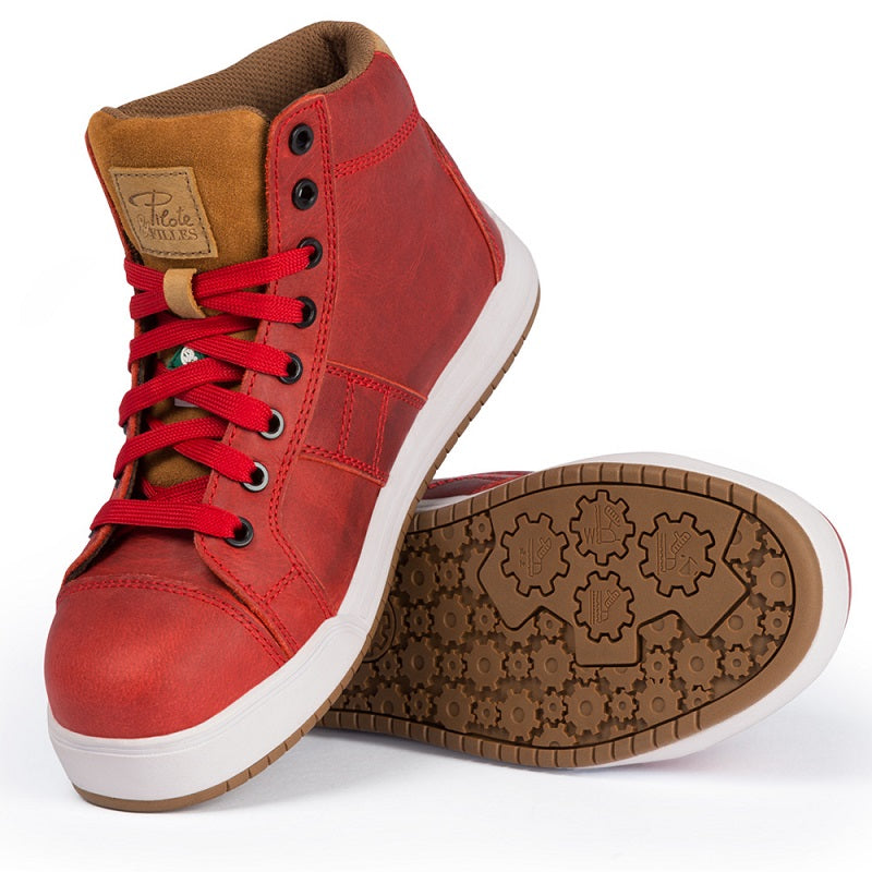 Pilote et Filles PF690 Rouge Chaussure de sécurité pour Femmes CSA  - Dealorys