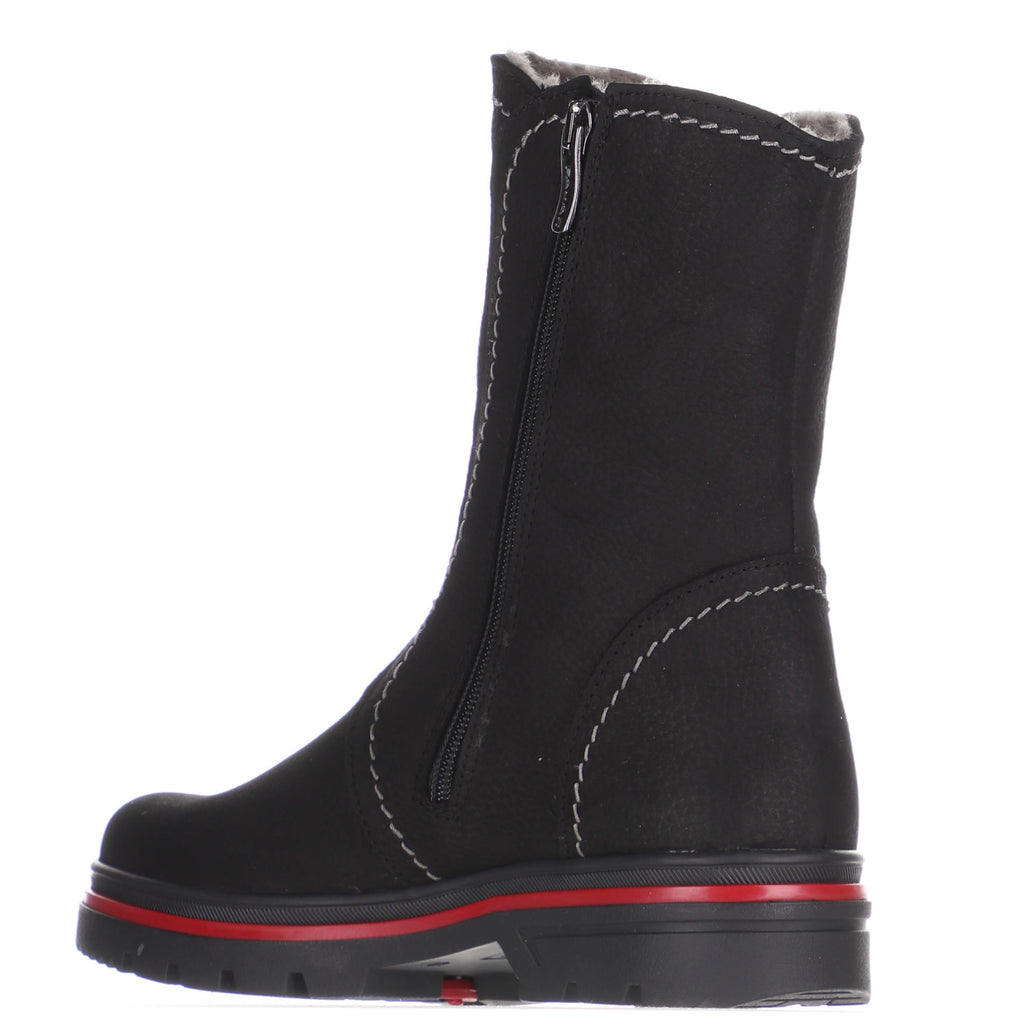 Pajar BYE BYE S Noir | Bottes d'hiver pour femmes avec crampons Fabriquées au Canada - Dealorys