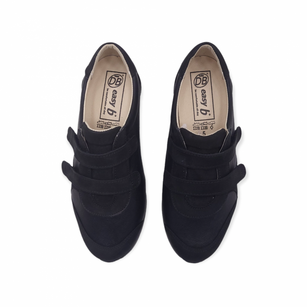 DB Shoes FOX 70887A Noir | Large & Profond Chaussures orthopédiques pour femmes - Dealorys