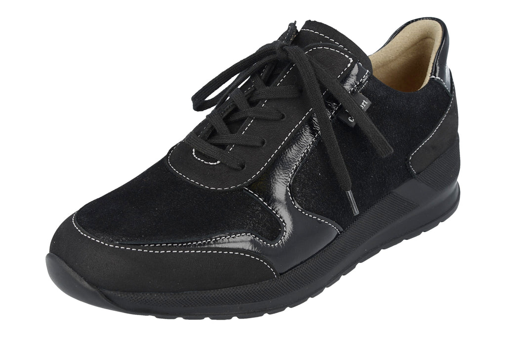 Finn Comfort MORI 5067-902253 Noir Stretch Chaussures Orthopédiques Extensibles avec Semelles Amovibles - Dealorys