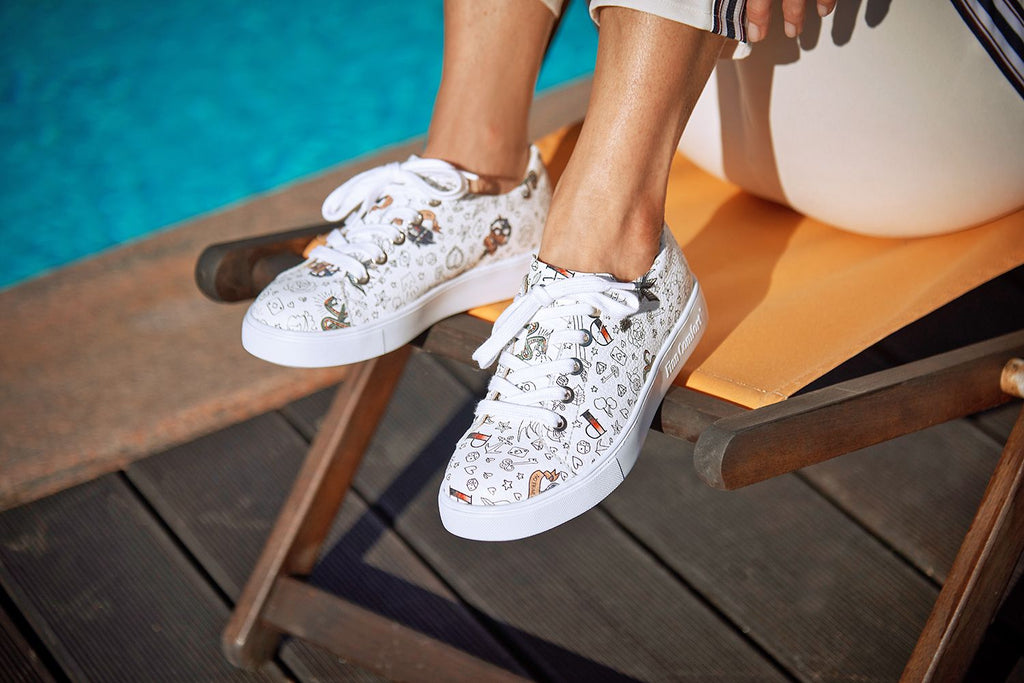 Finn Comfort ELPASO 2479-632000 White Graffiti - Dealorys