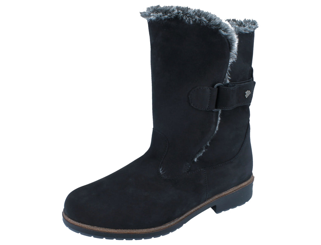 Finn Comfort LIZZOLA 2245-007099 Nubuk Schwarz | Bottines avec semelles amovibles - Dealorys