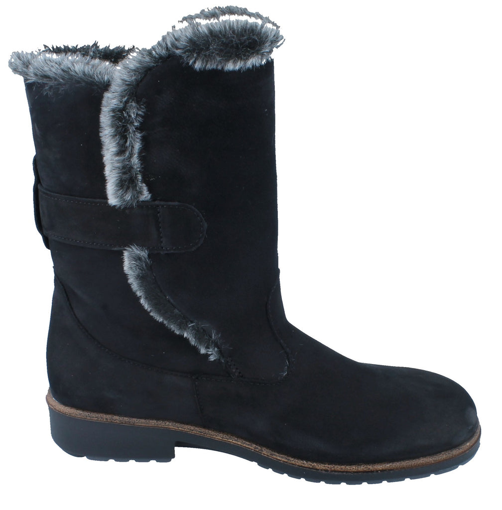 Finn Comfort LIZZOLA 2245-007099 Nubuk Schwarz | Bottines avec semelles amovibles - Dealorys
