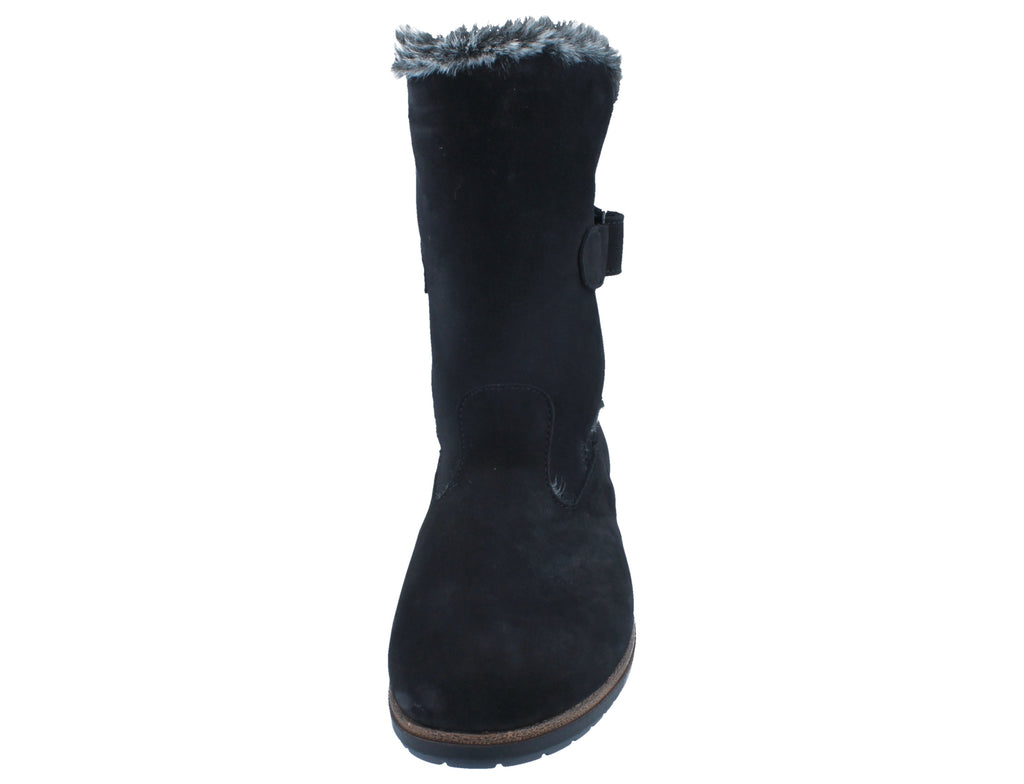 Finn Comfort LIZZOLA 2245-007099 Nubuk Schwarz | Bottines avec semelles amovibles - Dealorys