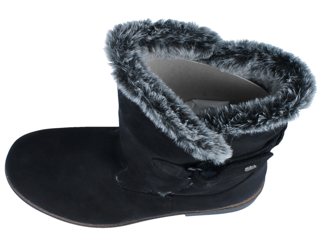 Finn Comfort LIZZOLA 2245-007099 Nubuk Schwarz | Bottines avec semelles amovibles - Dealorys