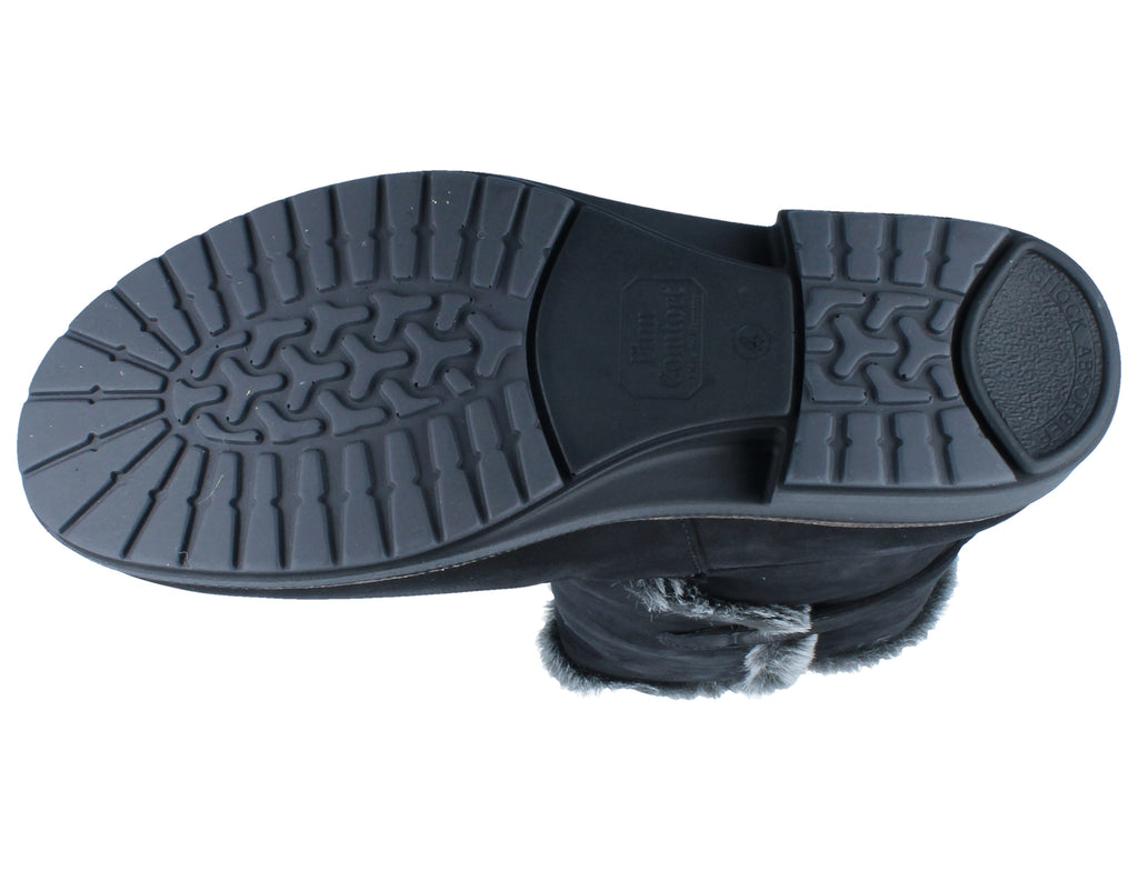 Finn Comfort LIZZOLA 2245-007099 Nubuk Schwarz | Bottines avec semelles amovibles - Dealorys