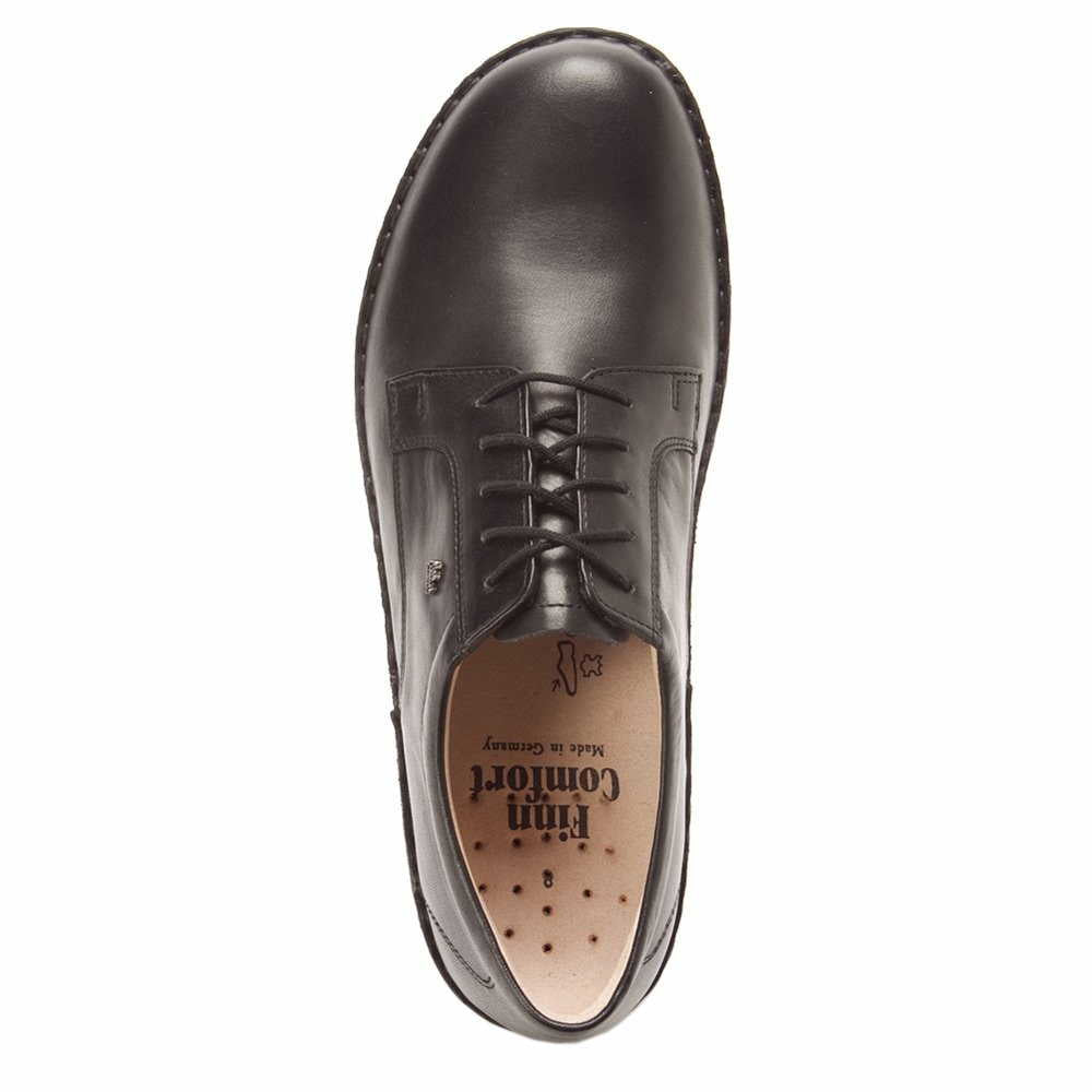 Finn Comfort Milano 01201-060099 Montana Schwarz | Chaussure Orthopédique avec Semelle Amovible - Dealorys